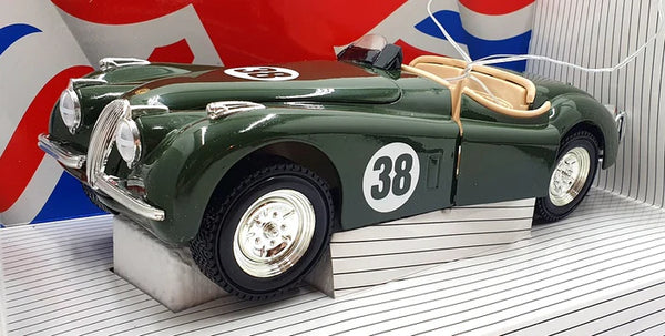 7446 Ertl *PREOWNED* 1/18 Scale Diecast - Jaguar XK120 1948 #38 - Racing Green