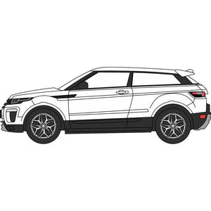 76RRE002 OXFORD DIECAST Range Rover Evoque Coupe Fuji White