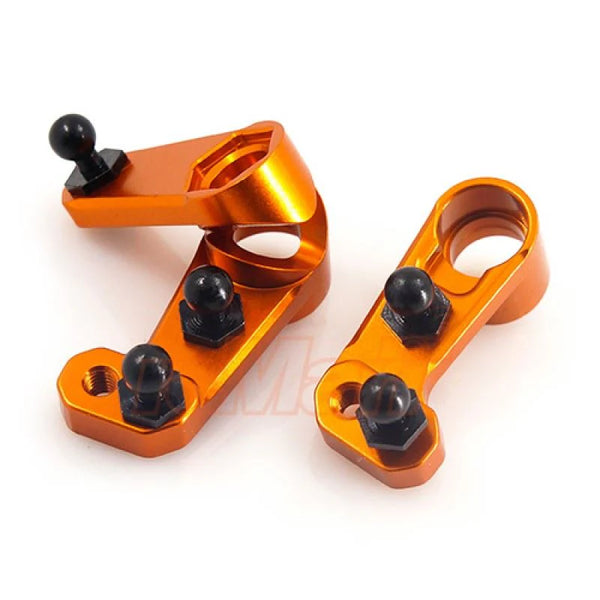 SPT2-042OR YEAH RACING ALUMINUM STEERING ARM SET FOR HPI SPRINT 2