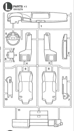 9115278 TAMIYA 56325 MAN TGX: L PARTS
