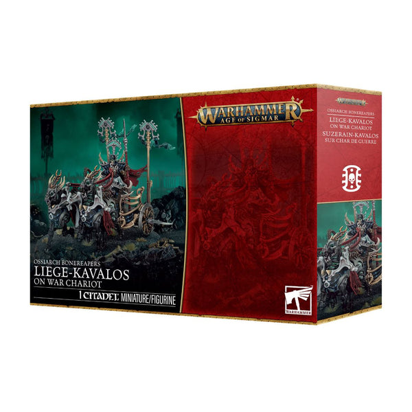 94-36 Warhammer Age of Signar Ossiarch Bonereapers: Liege-Kavalos On War Chariot  - Available 07/03/2026