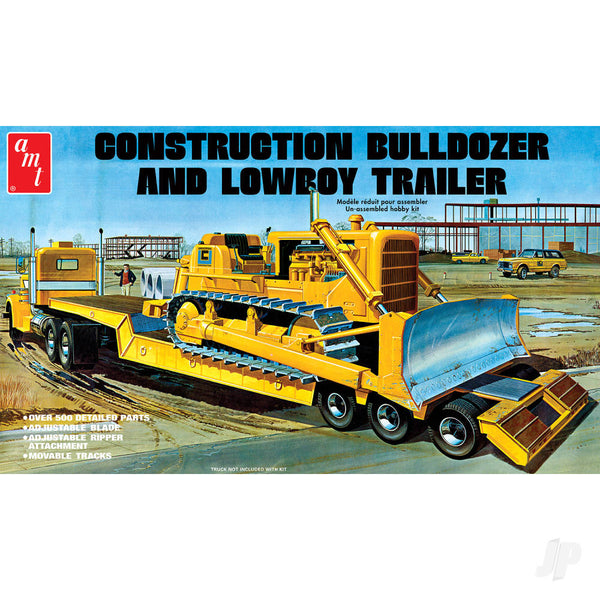 AMT1218 AMT Lowboy Trailer & Bulldozer Combo