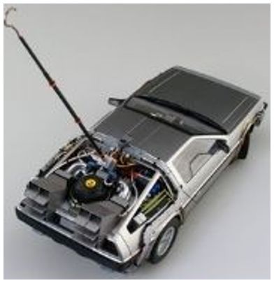 06436 Aoshima Delorean Time Machine From Back To The Future Part 1