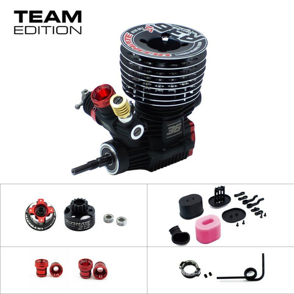 UR3401-R36V2C ULTIMATE ENGINE R36 ROBERT BATLLE V2 "TEAM EDITION" CERAMIC W/COMPLETE CLUTCH SET & BELL