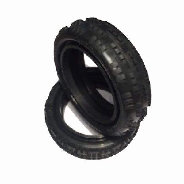BBT50 - BALLISTIC BUGGY CUT RIB - 2WD FRONT TYRES - WHITE COMPOUND