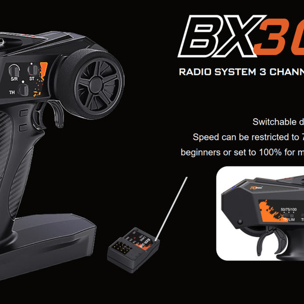 BX300 PD Racing Radio System 3 Channel 2.4GHz RX/TX