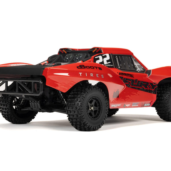 ARA3221ST1 ATTMA1/10 FURY MEGA 550 4X2 SCT with Battery & Charger Red