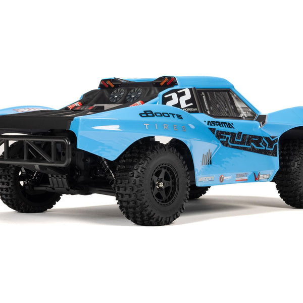 ARA3221ST2 ARRMA 1/10 FURY MEGA 550 4X2 SCT with Battery & Charger Blue