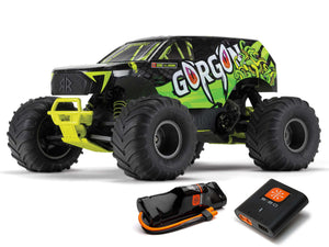 C-ARA3230ST1 ARRMA Gorgon 2wd MT 1/10 RTR Smart w/8.4v Batt/USB Charger Yellow