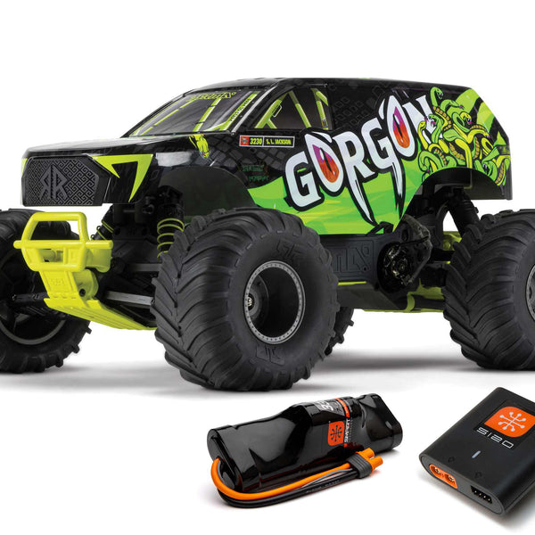 C-ARA3230ST1 ARRMA Gorgon 2wd MT 1/10 RTR Smart w/8.4v Batt/USB Charger Yellow