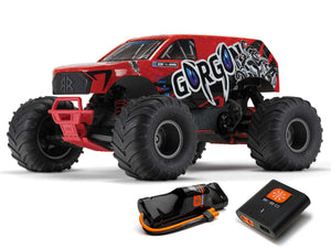 ARA3230ST2 Gorgon 2wd MT 1/10 RTR Smart w/8.4v Batt/USB Charger Red