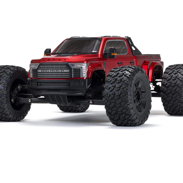 ARA7612T2 ARRMA 1/7 BIG ROCK 6S 4x4 BLX Monster Truck RTR, Red