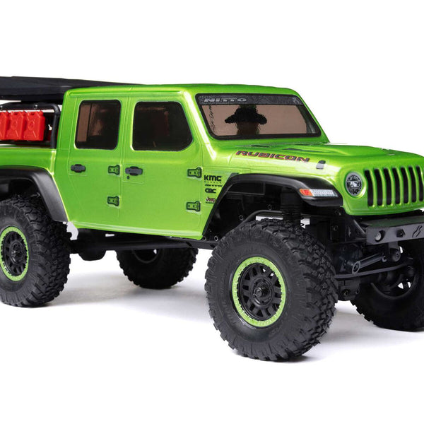 AXI00005V2T3 SCX24 Jeep Gladiator 4WD Rock Crawler RTR, Green