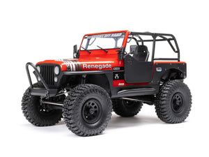 AXI03008T1 AXIAL 1/10 SCX10 III Jeep CJ-7 4WD Brushed RTR, Red