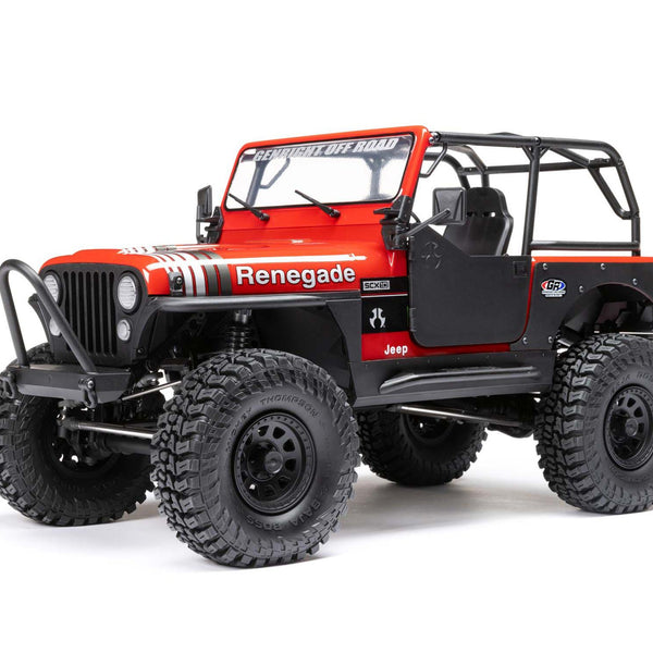 AXI03008T1 AXIAL 1/10 SCX10 III Jeep CJ-7 4WD Brushed RTR, Red