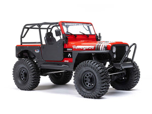 AXI03008T1 AXIAL 1/10 SCX10 III Jeep CJ-7 4WD Brushed RTR, Red