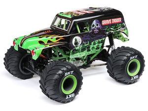 LOS01026T1 LOSI 1/18 Mini LMT 4X4 Brushed Monster Truck RTR, Grave Digger