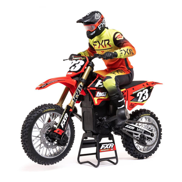 LOS06000T1 LOSI 1/4 Promoto-MX Motorcycle RTR, FXR (red)