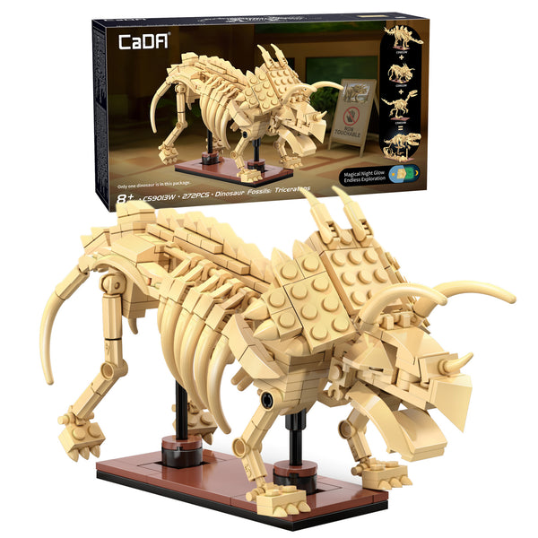 C59013W Dinosaur Fossils: Triceratops - 272 pcs
