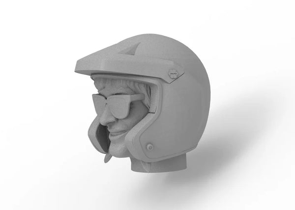 Knight Customs CJ-7 driver head - Hayley with rally helmet