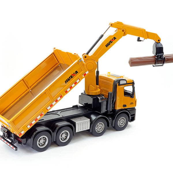 CY1538 HUINA 1:14 RC TIMBER GRAB 2.4G 8-WHEELER DUMP TRUCK