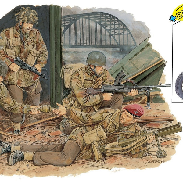 D6585 RED DEVILS w/WELBIKE AND DROP TUBE CONTAINER (ARNHEM 1944) (PREMIUM EDITION)