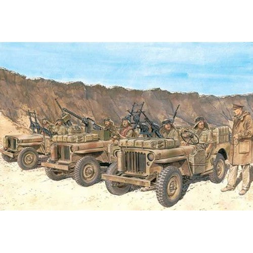D6682 DRAGON 1/35 SAS VEHICLE CREWS NORTH AFRICA 1942