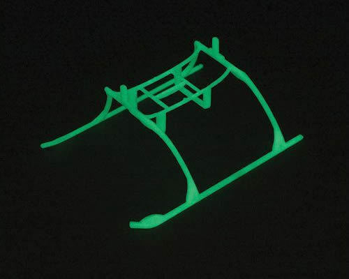 EFLH2222GL BLADE MICRO CX LANDING SKID & BATTERY MOUNT SET,G N D