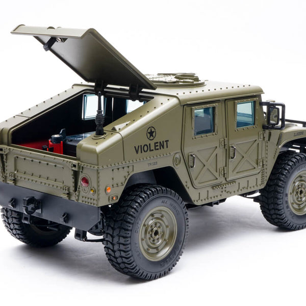 E-ZEE RC 1/16 4WD RC HUMMER MILITARY TRUCK - GREEN