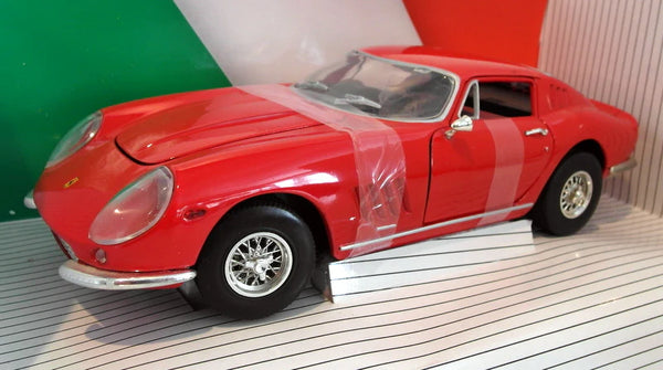 7483 Ertl *PREOWNED* 1/18 Scale diecast - 1966 Ferrari 275 GTB 4 red