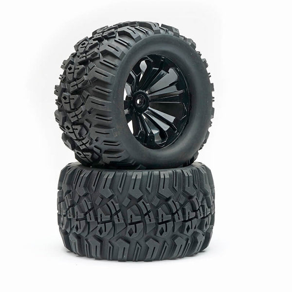 FAST0066B FASTRAX 1/10 MIMIC TRUCK TYRE MOUNTED SPLIT-SPOKE (12MM HEX)