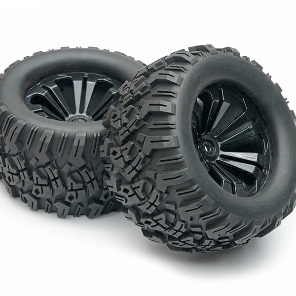 FAST0066B FASTRAX 1/10 MIMIC TRUCK TYRE MOUNTED SPLIT-SPOKE (12MM HEX)