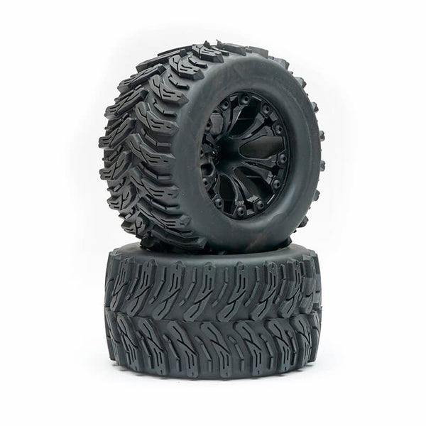FAST0069B FASTRAX 1/10 T-BONE TRUCK TYRE MOUNTED SPLIT-SPOKE (12MM HEX)