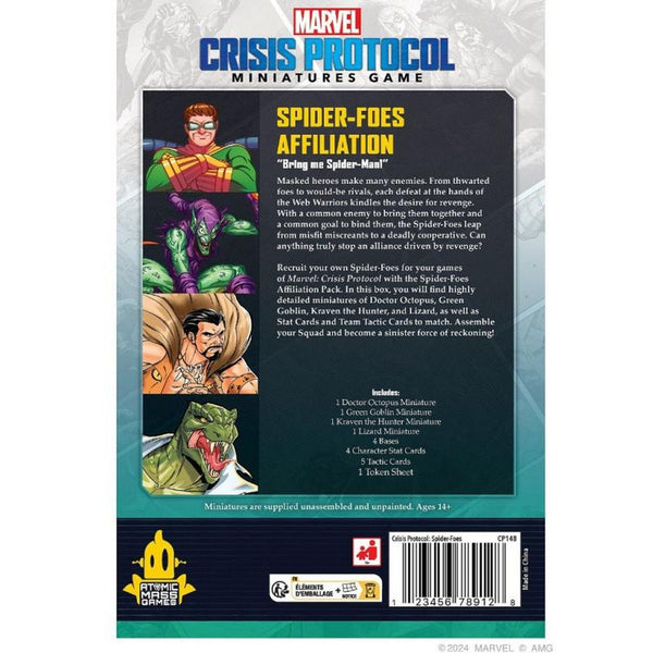FFGCP148 Marvel: Crisis Protocol - Spider-Foes Affiliation Pack