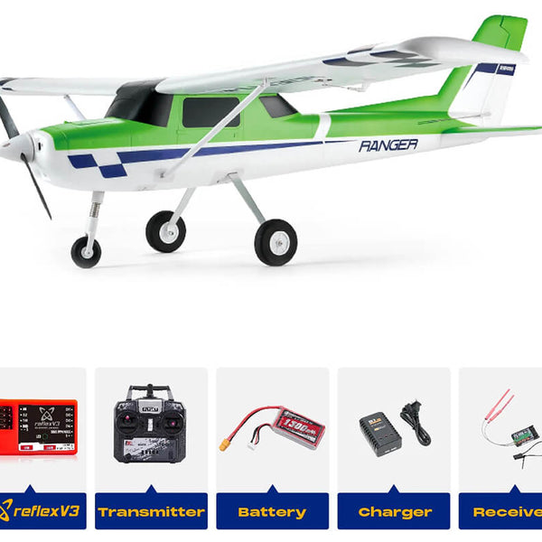 FMS147RGN-REFV3 FMS 1220MM RANGER EP RTR GREEN WITH REFLEX V3