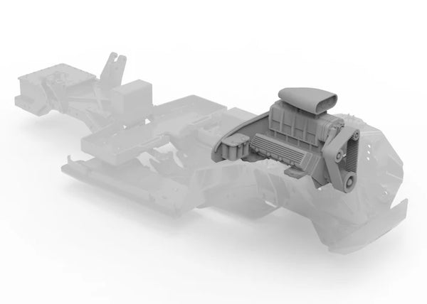 Knight Customs Fordyce V8 engine with blower