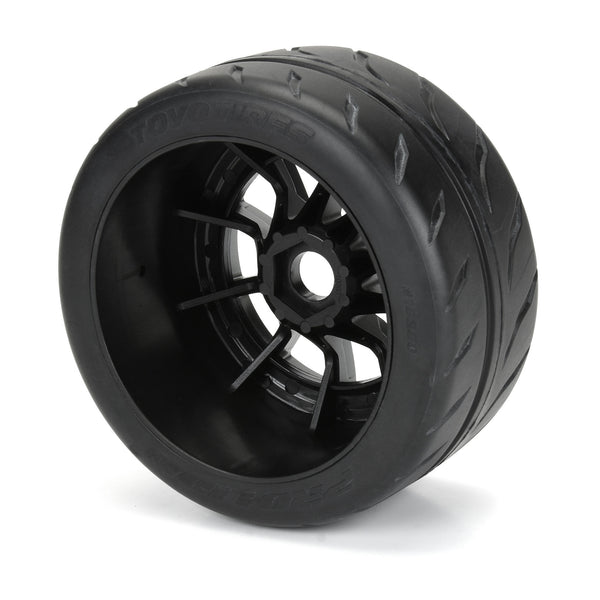 10200-11 PROLINE 1/7 Toyo Proxes R888R S3 Rear 53/107 2.9" BELTED MTD 17mm Sp
