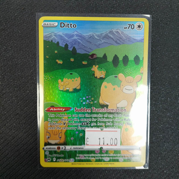 GG22/GG70 Ditto Holofoil Crown Zenith Galarian Gallery (Ungraded)