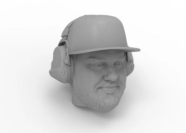 Knight Customs Optic driver head - Broc with headphones