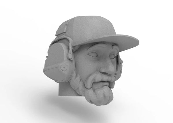 Knight Customs Optic driver head - Dan with headphones