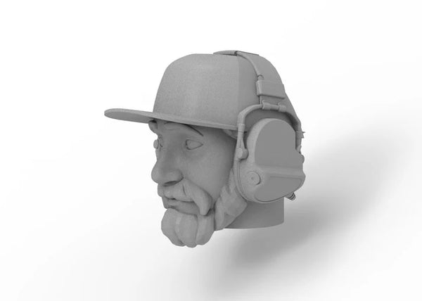 Knight Customs Optic driver head - Dan with headphones