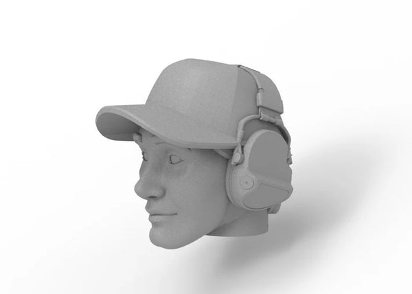 Knight Customs Optic driver head - Jon with headphones