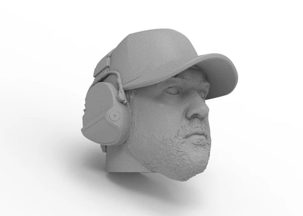 Knight Customs Optic driver head - Josh with headphones