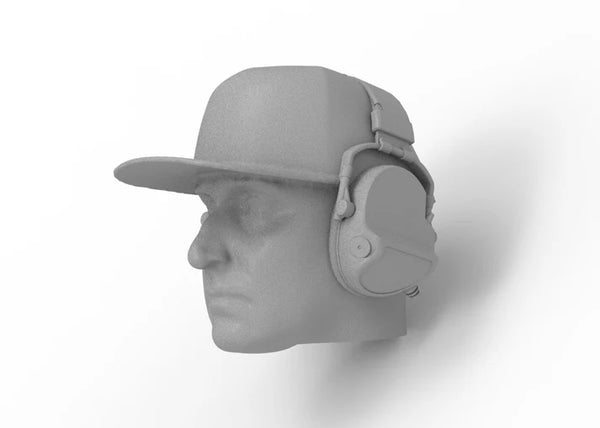 Knight Customs Optic driver head - Matt with headphones