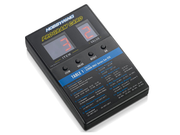 HW30501003 Hobbywing General LED Program Card for XERUN, EZRUN and QUICRUN