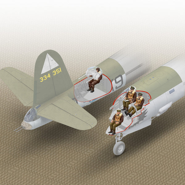 ICM48131 ICM B-26 Marauder U.S. Crew (4 Figures)