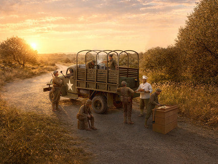 ICMDS3532 Festive Dinner on the Front Line (U.S. WWII G7117 Kitchen Truck, Figures & Accessories)