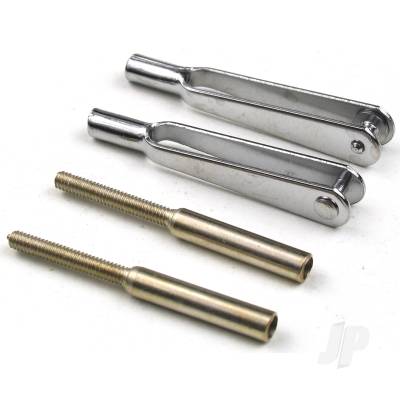 JPD5508041 Chrome M2 Clevis Quicklink & Threaded Coupler (2 pcs)