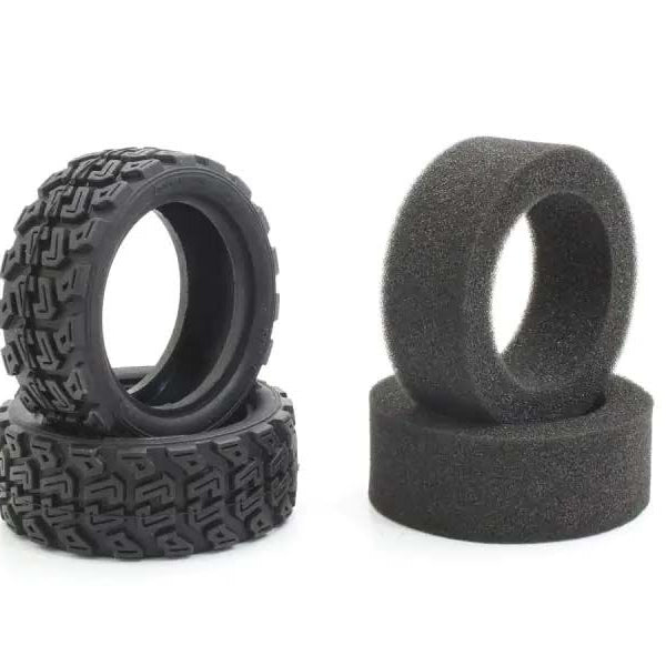 K.FAT708M Kyosho Rally Medium Tires 1:10 Fazer FZ02-R (2)