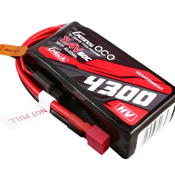 GTC3S4300-60T Li-Po Car G-Tech 3S 11.4V 4300mAh 60C with T-Type